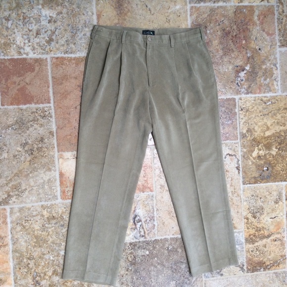Arnold Palmer Tan Corduroy Pants 38X32 WORN ONCE! - Picture 1 of 5